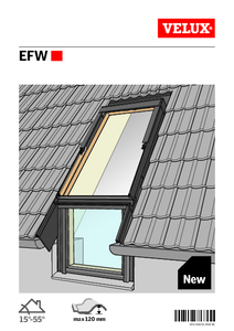 EFW burkolókeret tetőtéri ablak önálló vagy csoportos beépítéséhez térdfalablakkal  - beépítési útmutató - alkalmazástechnikai útmutató