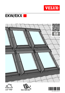 EKW burkolókeret tetőtéri ablakok csoportos összeépítéséhez - beépítési útmutató - alkalmazástechnikai útmutató