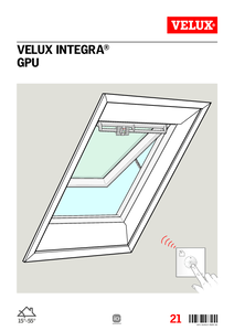 VELUX GPU elektromos, műanyag bevonatos tetőtéri ablak - szerelési útmutató