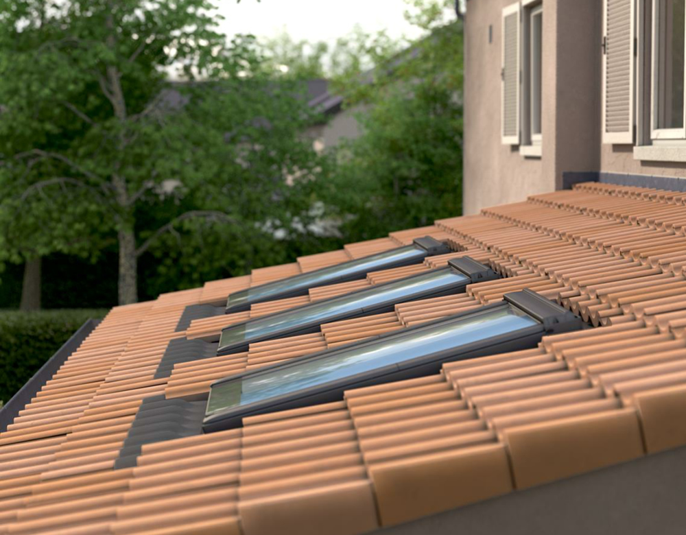 VELUX GBL billenő fa tetőtéri ablak felső kilinccsel