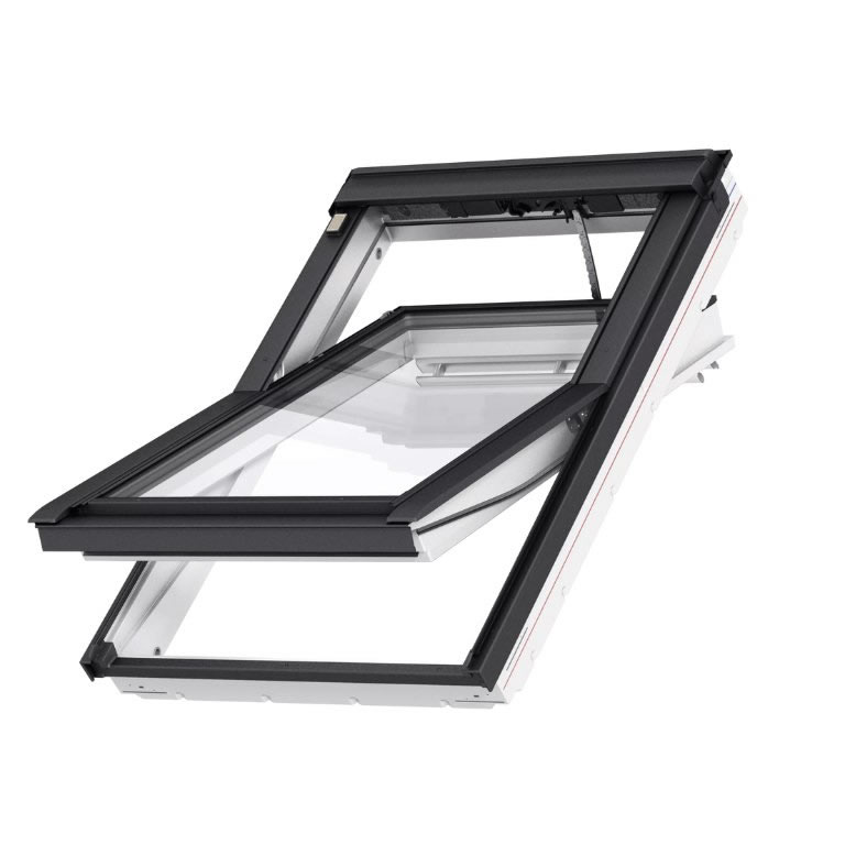 VELUX GLU Comfort távműködtetésű műanyag bevonatos tetőtéri ablakok