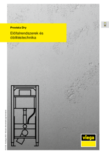 Viega Prevista Dry előfalas szerelési rendszer - részletes termékismertető
