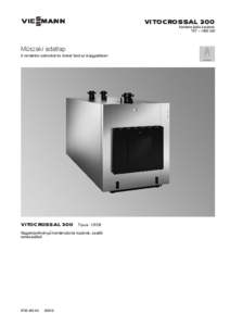 Vitocrossal 300 CR3B kondenzációs gázkazán <br>
(5793 499 HU 5/2016) - műszaki adatlap
