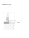 Ablakpárkány elhelyezése - CAD fájl