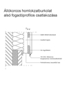 Állókorcos homlokzatburkolat alsó fogadóprofilos csatlakozása - CAD fájl