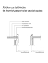 Állókorcos lemezfedés és homlokzatburkolat csatlakozása 1. - CAD fájl
