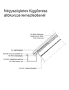 Négyszögletes függőeresz állókorcos lemezfedésnél - CAD fájl