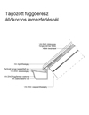 Tagozott függőeresz állókorcos lemezfedésnél - CAD fájl