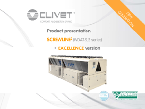 Clivet Screwline² csavarkompresszoros hűtőgép - általános termékismertető