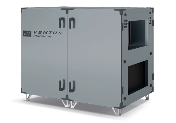 VENTUS Platinium kompakt légkezelő forgódobos hővisszanyerővel – zárt