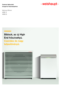 Weishaupt Biblock levegő/víz-hőszivattyú - általános termékismertető