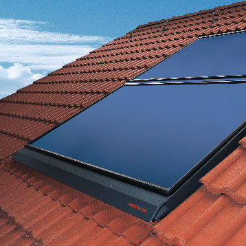 Weishaupt WTS-F1 napkollektorok tetőbe építhető rendszer