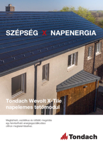Tondach Wevolt X-Tile napelemes tetőmodul - általános termékismertető