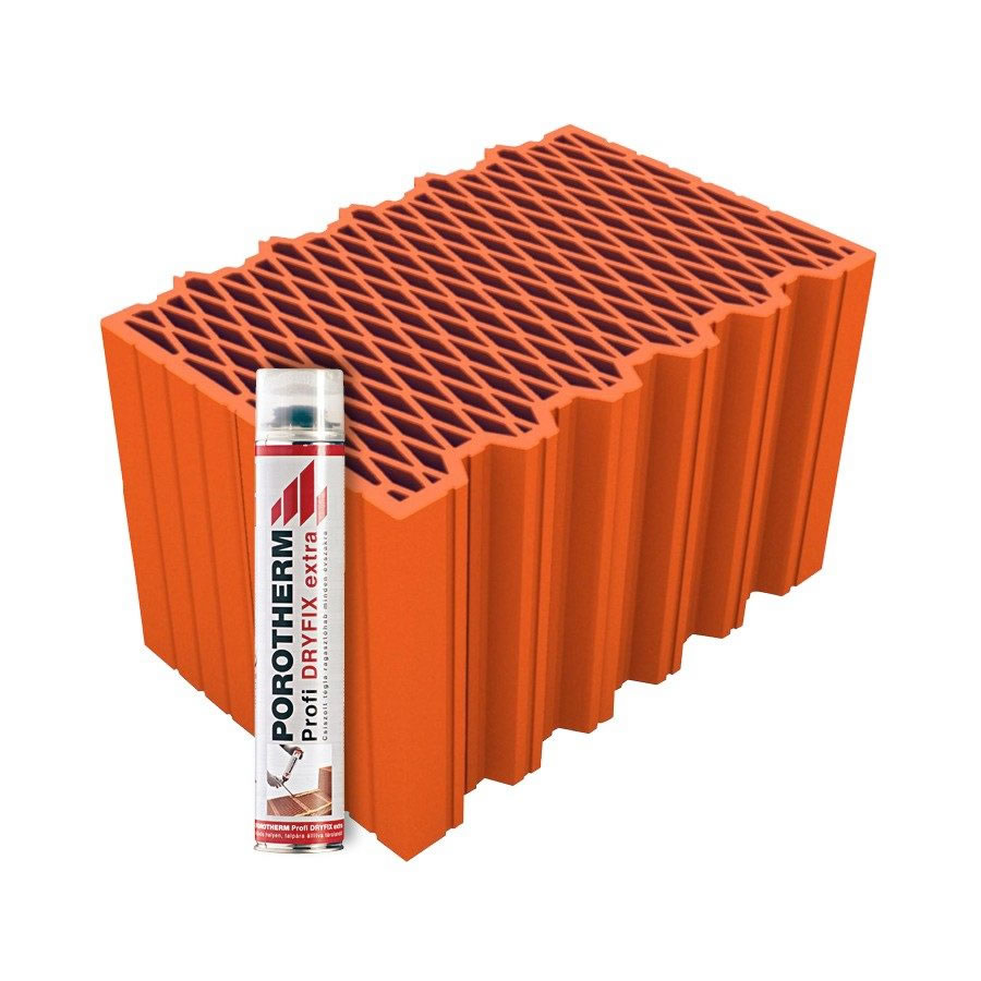 Porotherm 38 X-therm Rapid Dryfix tégla