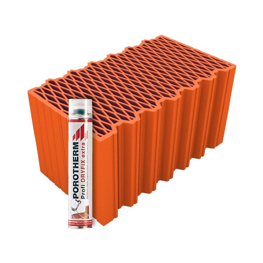 Porotherm 44 X-therm Rapd Dryfix tégla