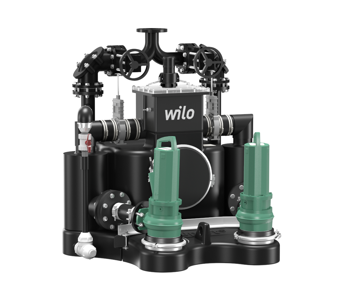 Wilo-EMUport CORE száraz építésű szennyvízátemelő rendszer