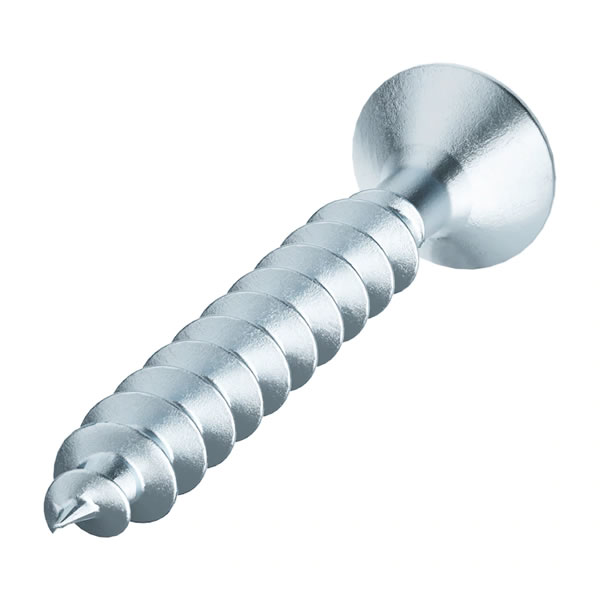 ASSY® 4 SF MDF szerelőcsavar, horganyzott acél, tövigmenetes, süllyesztett fejű
