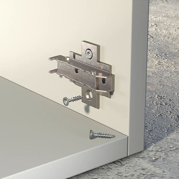 ASSY® 4 SF MDF szerelőcsavar, horganyzott acél, tövigmenetes, süllyesztett fejű