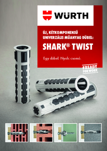 Shark TWIST kétkomponensű, többcélú műanyag dübel - általános termékismertető