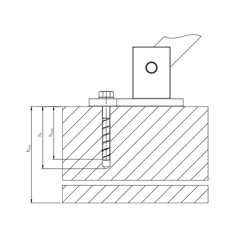 W-BS-T betoncsavar