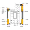 Függőleges falmetszet 2 - Ytong Lambda 37,5 cm - CAD fájl