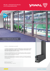 Yawal PBI 50N hőszigetelés nélküli ablak- és ajtórendszerek - általános termékismertető