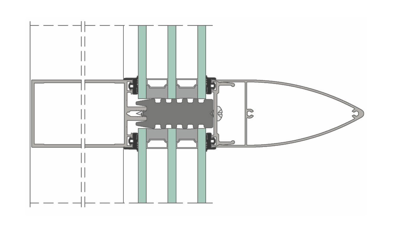 Yawal FA 50N HL/VL homlokzati rendszer