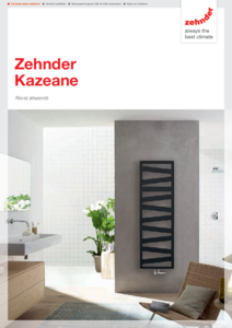 Zehnder Kazeane fürdőszobai fűtőtest - részletes termékismertető