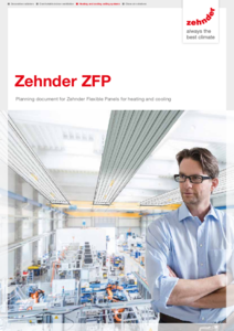 Zehnder ZFP sugárzóernyő - részletes termékismertető